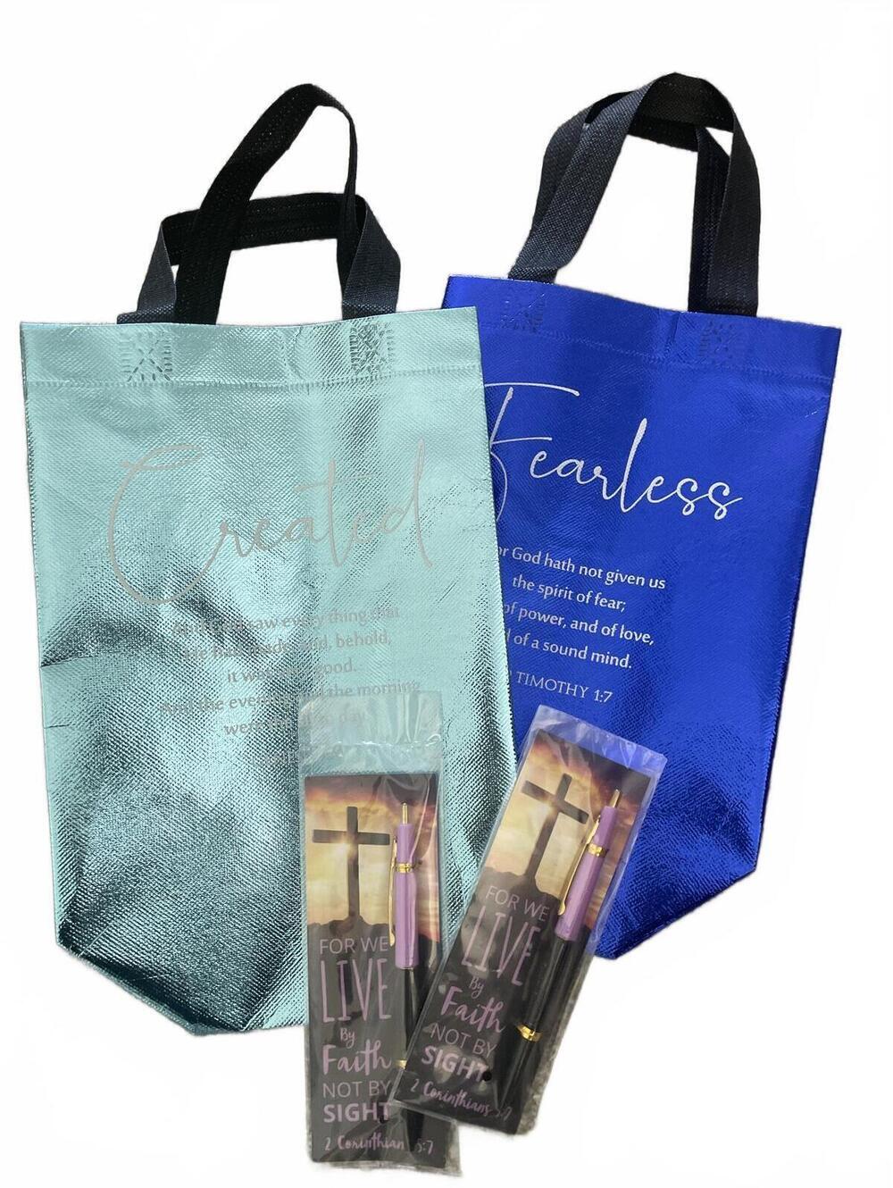 Inspirational Tote Bags Faith Inspirational Pens Bookmarks Gifts New